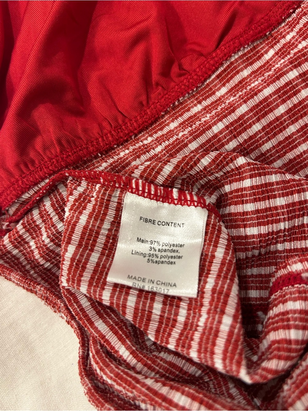 Red Plaid Halter Crop Top - Picture 3 of 3